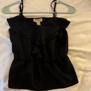 Forever 21 Black Ruffle Camisole